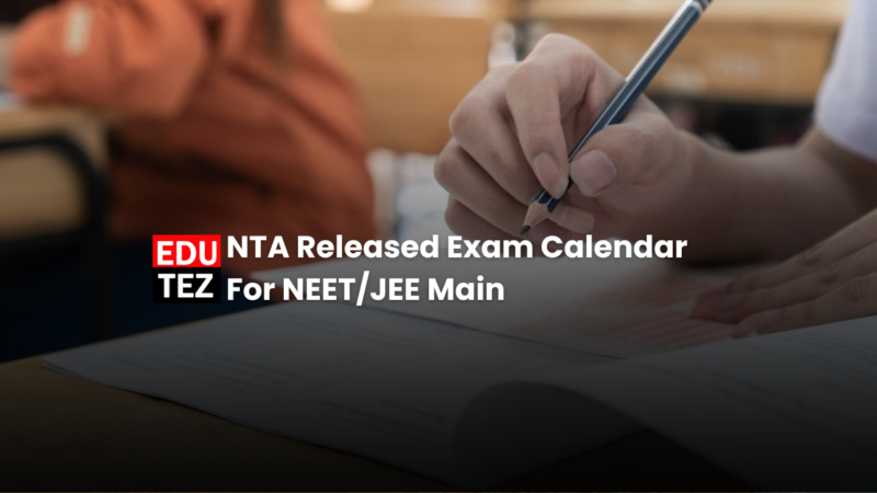 NTA neet jee main schedule